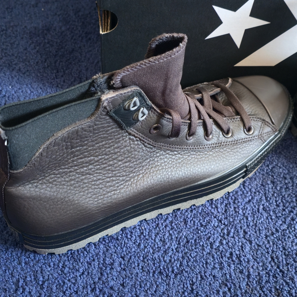 Converse Men's Dark Brown High-Top Sneakers - Picture 2 of 6